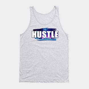 Hustle - Watercolor Pixelated Night Tank Top